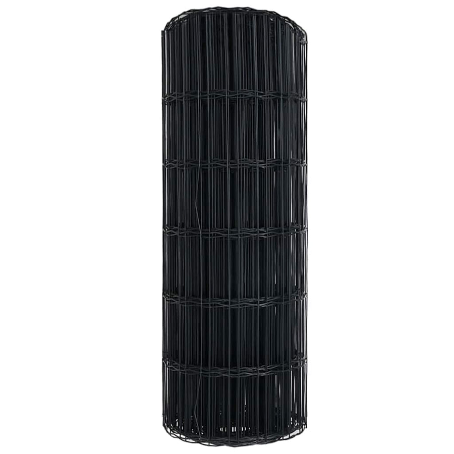 Euro Hek Grijs 0,4 x 10 m PVC-gecoat ijzer