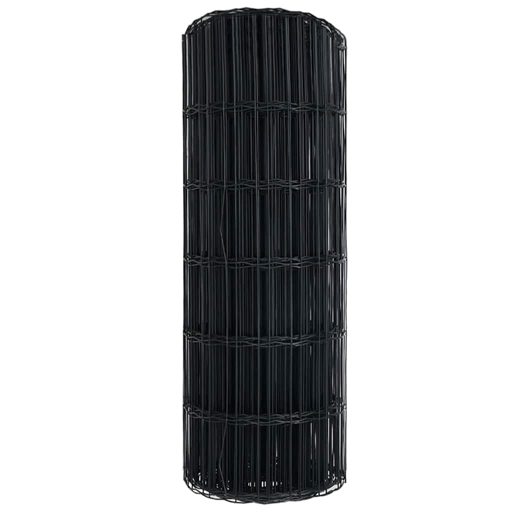 Euro Hek Grijs 0,6 x 10 m PVC-gecoat ijzer