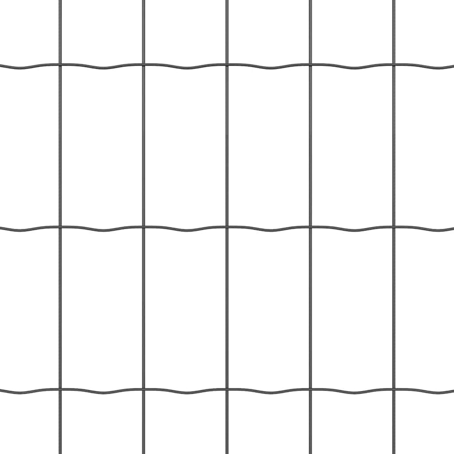 Euro Hek Grijs 1 x 10 m PVC-gecoat ijzer