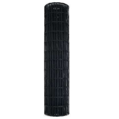 Euro Hek Grijs 1,4 x 10 m PVC-gecoat ijzer