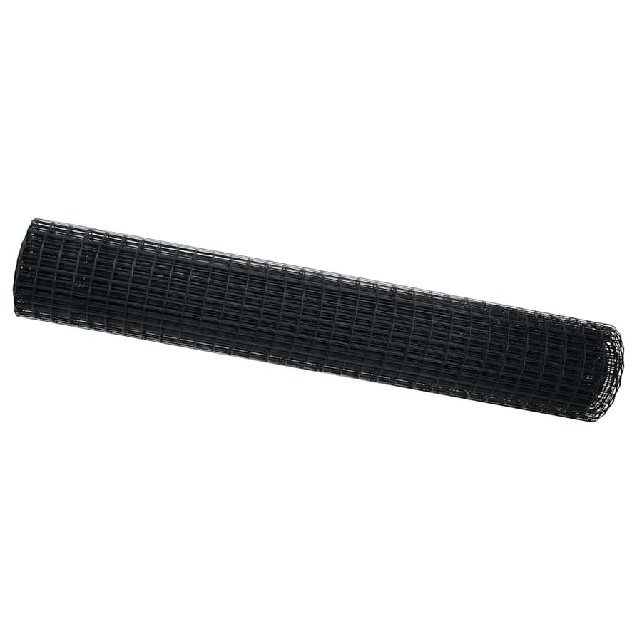 Euro Hek Grijs 1,6 x 10 m PVC-gecoat ijzer