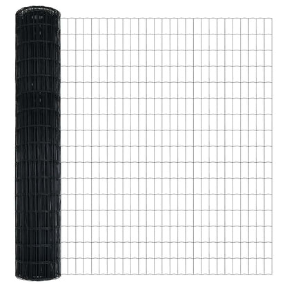 Euro Hek Grijs 1,6 x 10 m PVC-gecoat ijzer