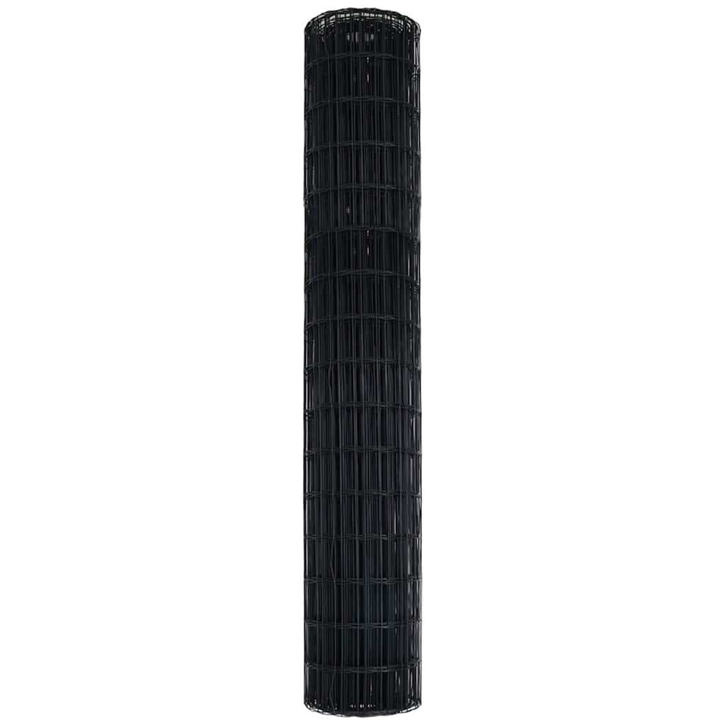 Euro Hek Grijs 1,6 x 10 m PVC-gecoat ijzer