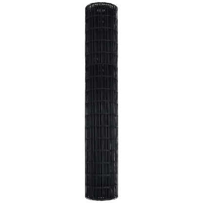 Euro Hek Grijs 1,6 x 10 m PVC-gecoat ijzer