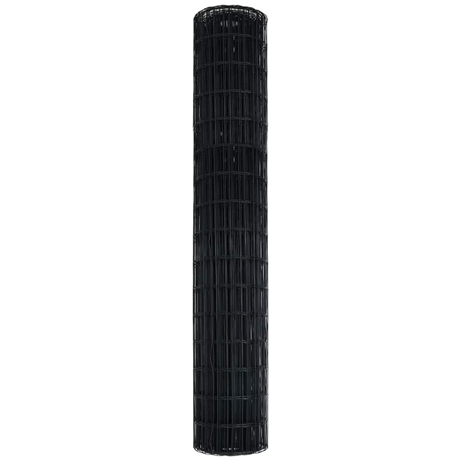 Euro Hek Grijs 1,6 x 10 m PVC-gecoat ijzer