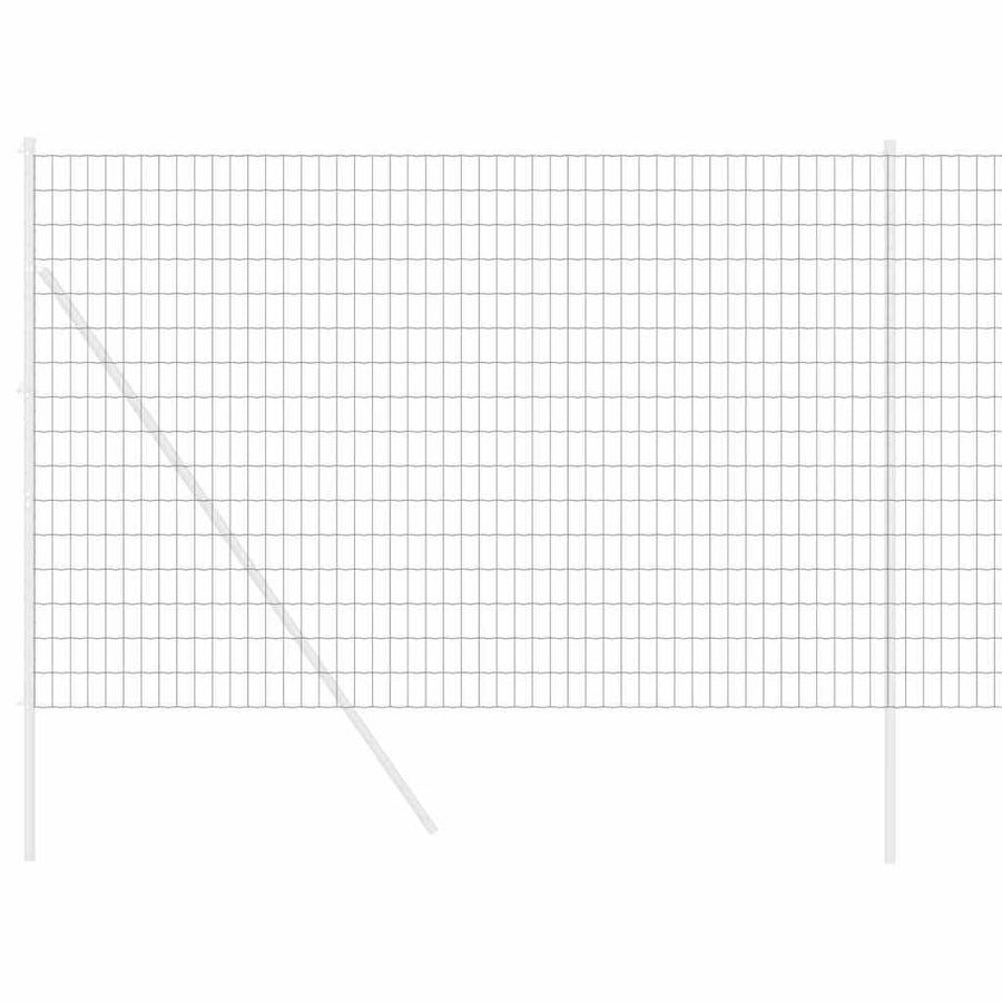 Euro Hek Grijs 1,6 x 10 m PVC-gecoat ijzer
