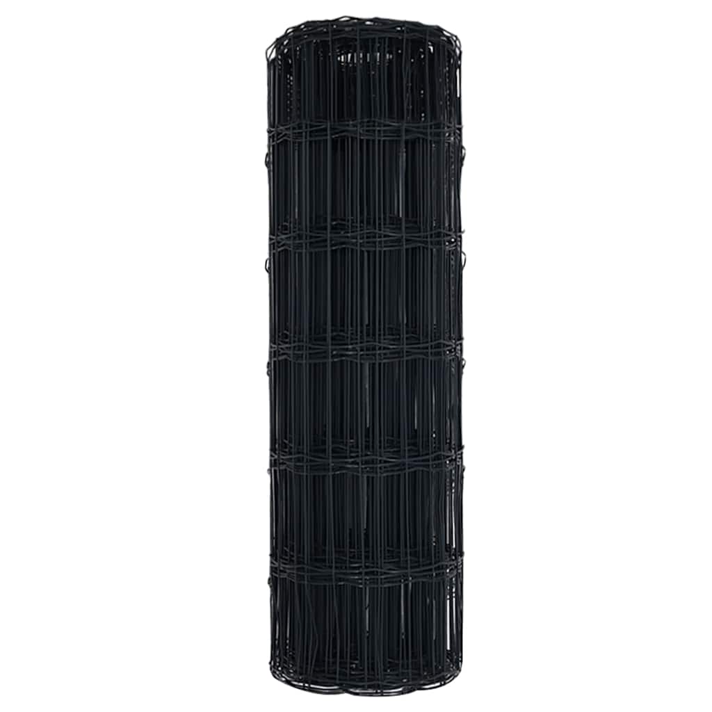 Euro Hek Grijs 0,6 x 10 m PVC-gecoat ijzer