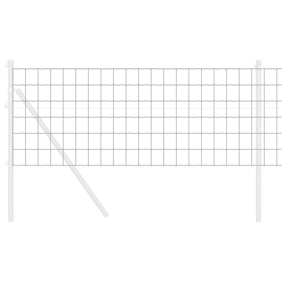 Euro Hek Grijs 0.8 x 10 m PVC-gecoat ijzer