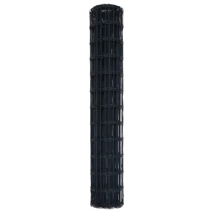 Euro Hek Grijs 1,4 x 10 m PVC-gecoat ijzer