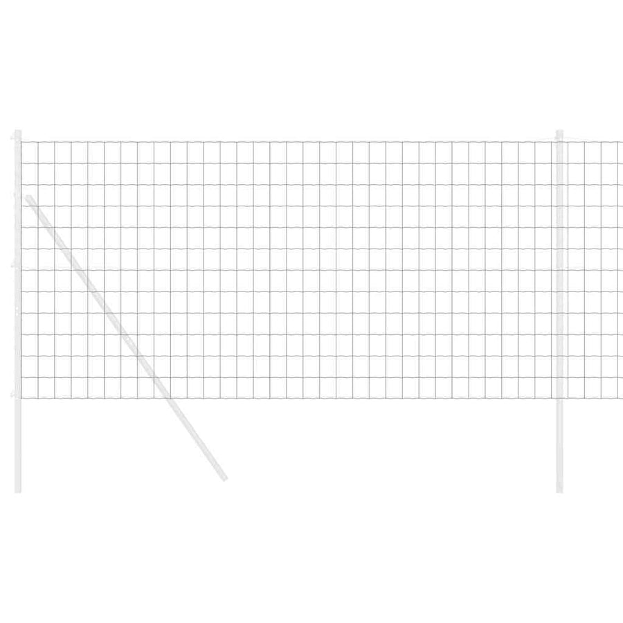 Euro Hek Grijs 1,4 x 10 m PVC-gecoat ijzer