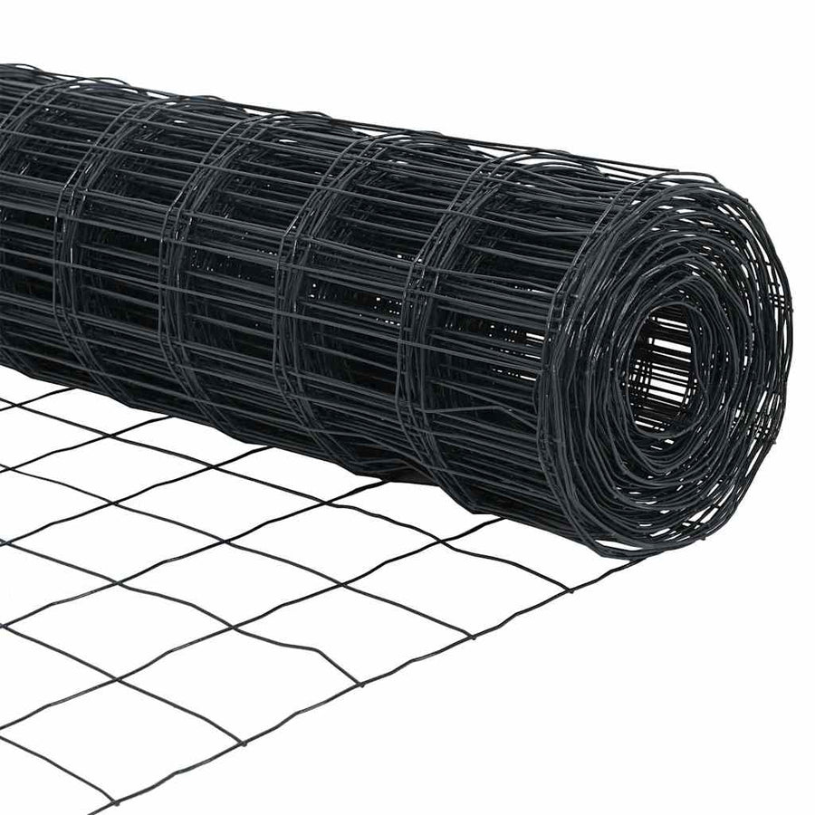 Euro Hek Grijs 1.5 x 10 m PVC-gecoat ijzer