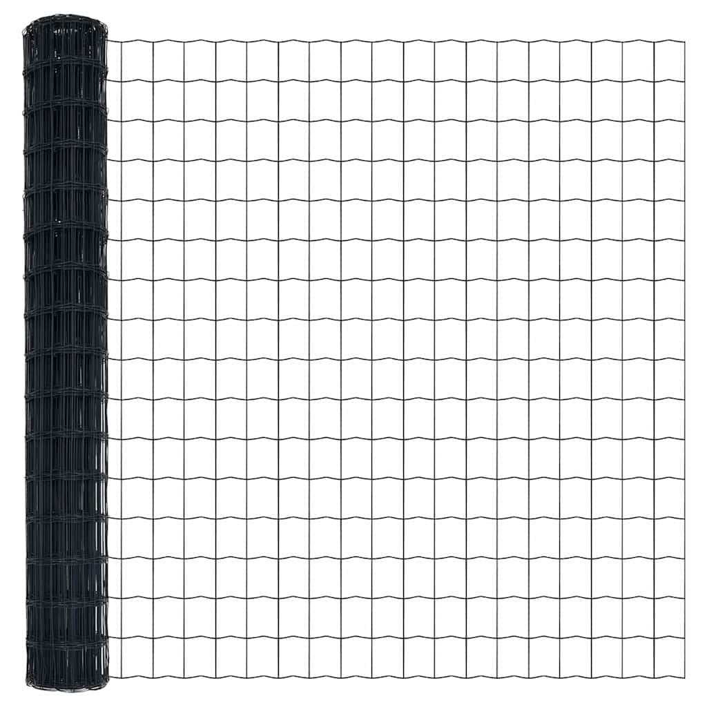 Euro Hek Grijs 1.5 x 10 m PVC-gecoat ijzer