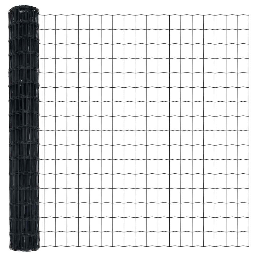 Euro Hek Grijs 1.5 x 10 m PVC-gecoat ijzer