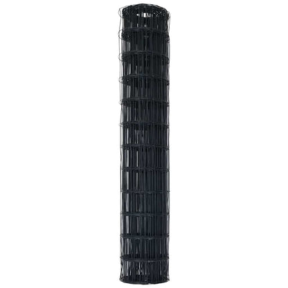 Euro Hek Grijs 1,4 x 10 m PVC-gecoat ijzer