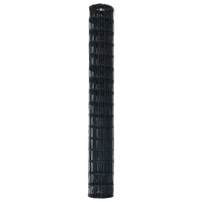 Euro Hek Grijs 1,6 x 10 m PVC-gecoat ijzer