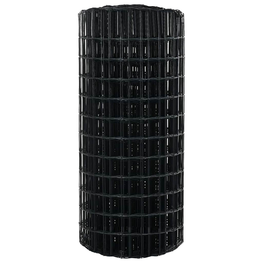 Euro Hek Grijs 0,8 x 25 m PVC-gecoat ijzer