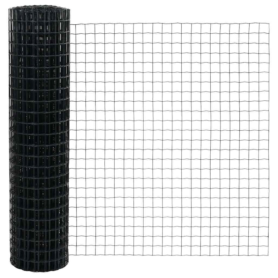 Euro Hek Grijs 1 x 25 m PVC-gecoat ijzer