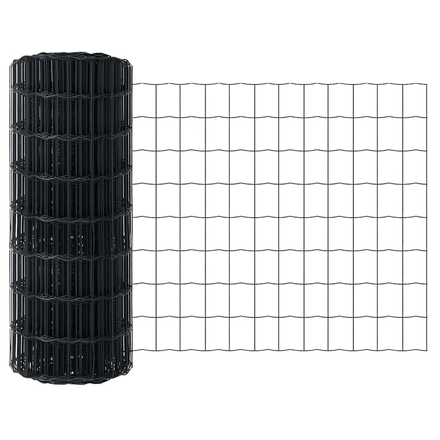 Euro Hek Grijs 0.6 x 25 m PVC-gecoat ijzer