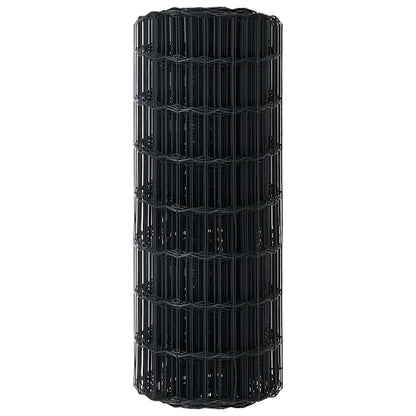 Euro Hek Grijs 0,8 x 25 m PVC-gecoat ijzer