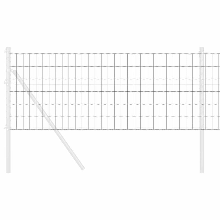 Euro Hek Grijs 0,6 x 25 m PVC-gecoat ijzer