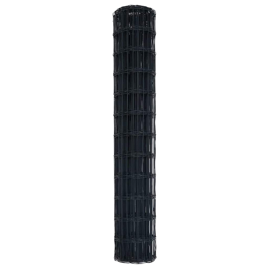 Euro Hek Grijs 1 x 25 m PVC-gecoat ijzer
