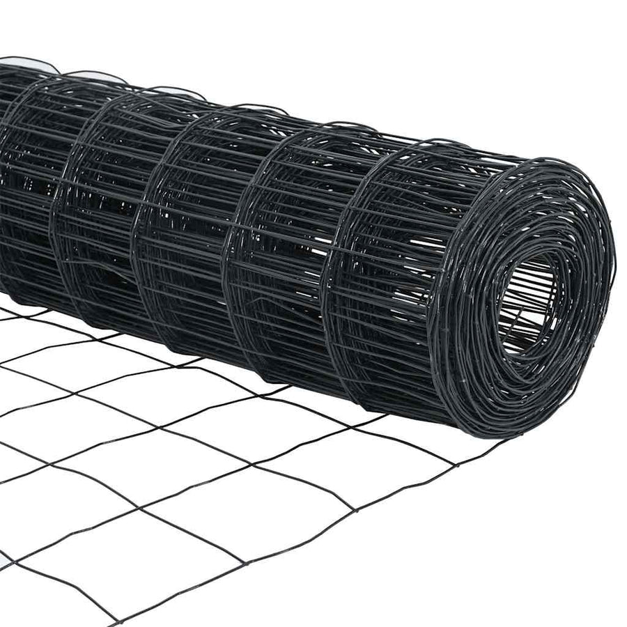Euro Hek Grijs 0,6 x 25 m PVC-gecoat ijzer