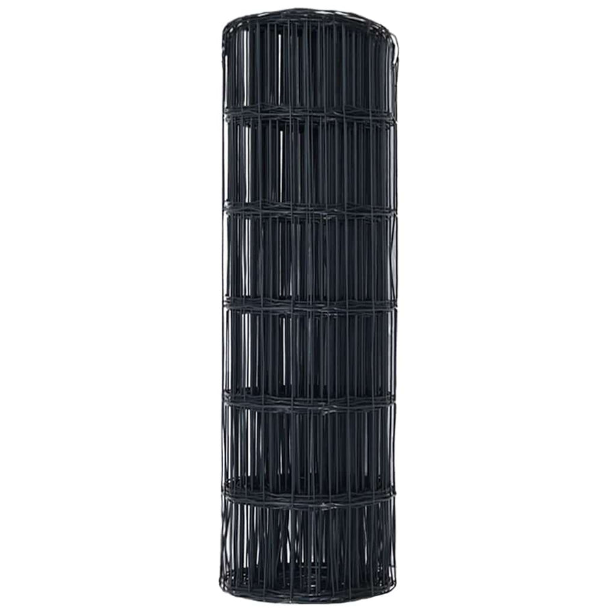 Euro Hek Grijs 0,6 x 25 m PVC-gecoat ijzer