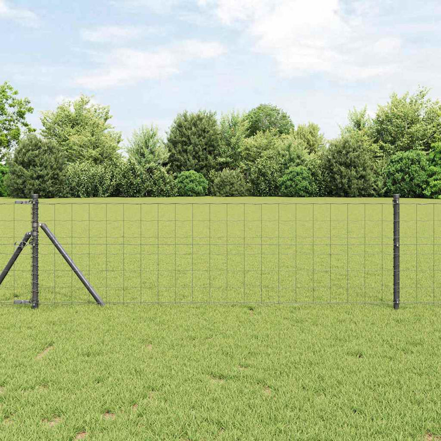 Euro Hek Grijs 0,4 x 50 m PVC-gecoat ijzer