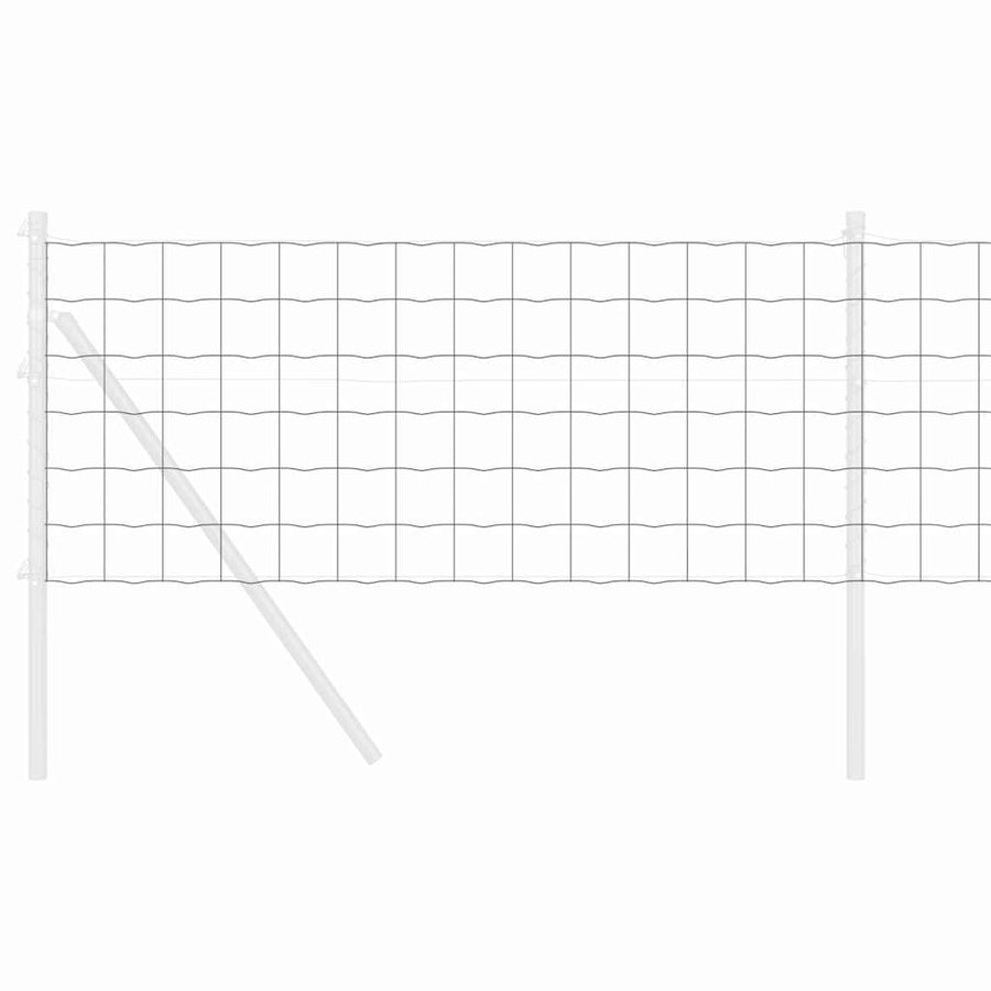 Euro Hek Grijs 0,4 x 50 m PVC-gecoat ijzer