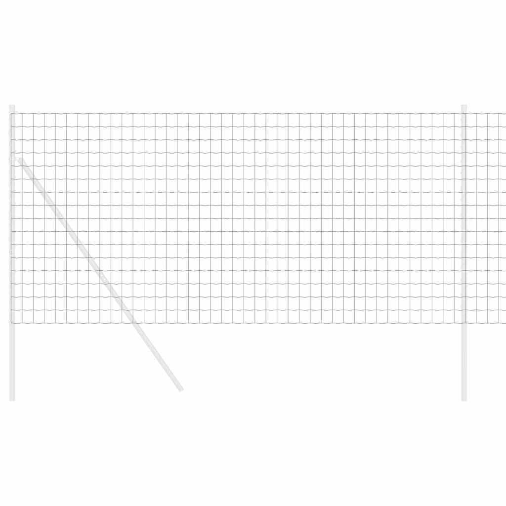 Euro Hek Grijs 1,4 x 10 m PVC-gecoat ijzer
