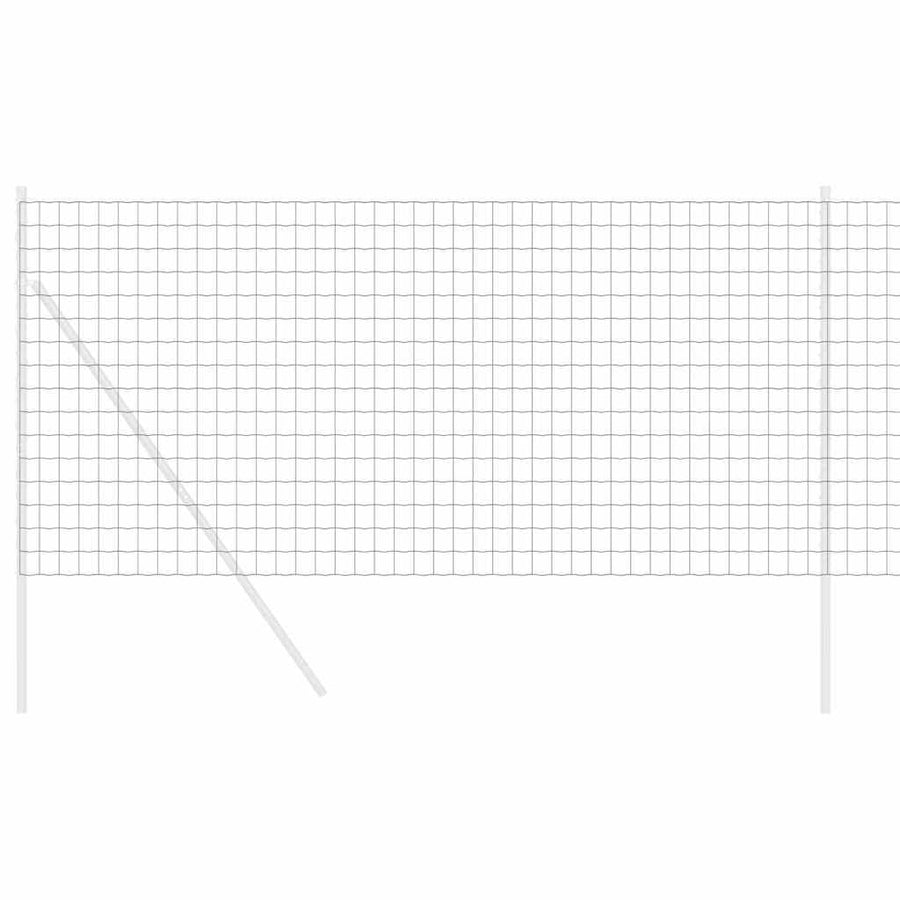Euro Hek Grijs 1,4 x 10 m PVC-gecoat ijzer