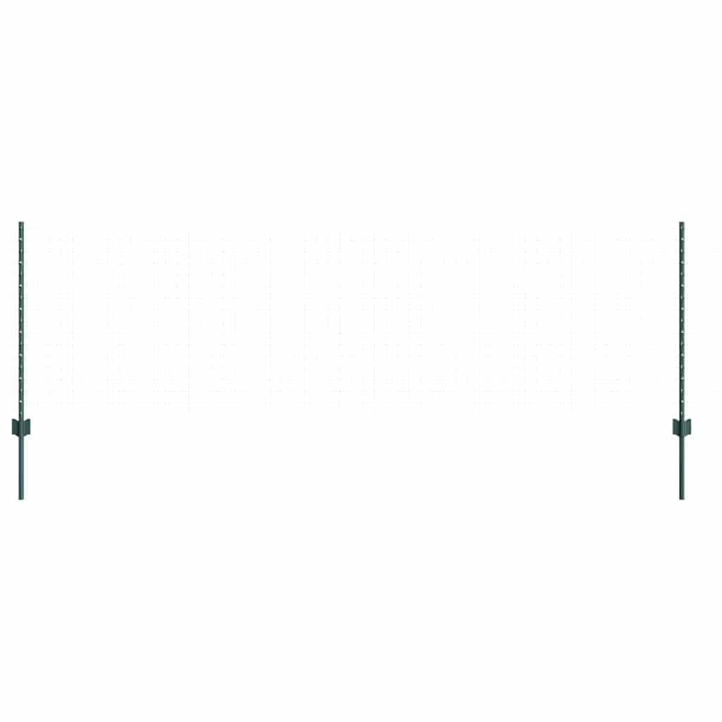 Hekpalen 22 Pcs Groen Staal Staal/groen