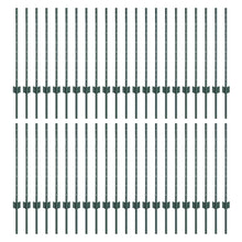Hekpalen 44 Pcs Groen Staal Staal/groen