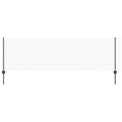 Hek Met Paal 0,8 X 25 M Staal En Pvc Groen 25 x 0,8 m schutting (5 x 5 cm gaas)