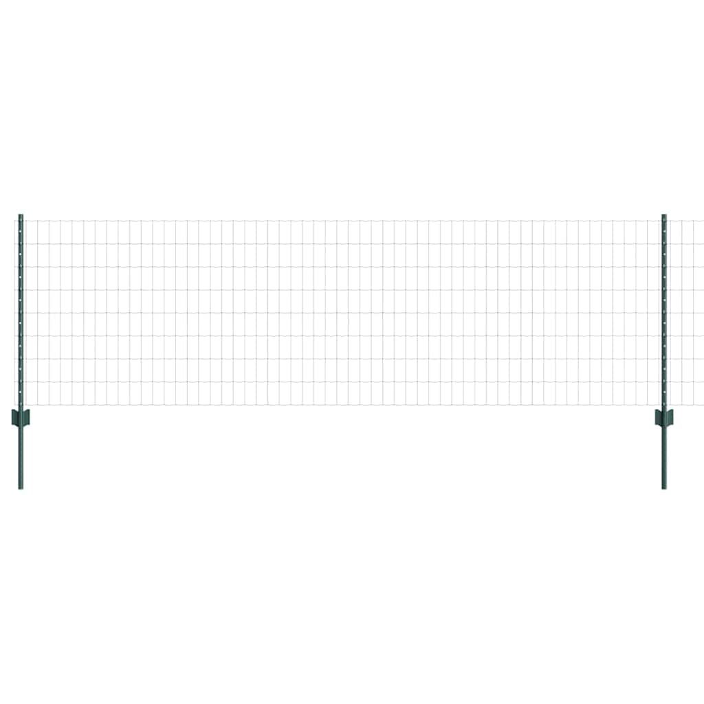 Hek Met Paal 0,8 X 25 M Staal En Pvc Groen 25 x 0,8 m hek (5 x 10 cm gaas)