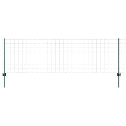 Hek Met Paal 0,8 X 25 M Staal Groen 25 x 0,8 m hek (10 x 10 cm maas)