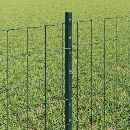 Hek Met Paal 0,6 X 50 M Staal En Pvc Groen 50 x 0,6 m hek (5 x 7,5 cm gaas)