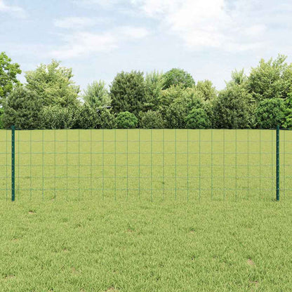 Hek Met Paal 0,6 X 50 M Staal En Pvc Groen 50 x 0,6 m omheining (10 x 10 cm gaas)