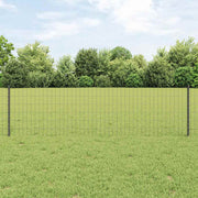 Hekrol 1.6x50m met palen grijs staal PVC