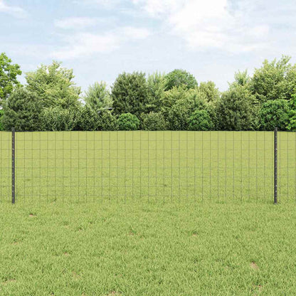Hek met Paal Grijs 0,6 x 50 m Staal en PVC