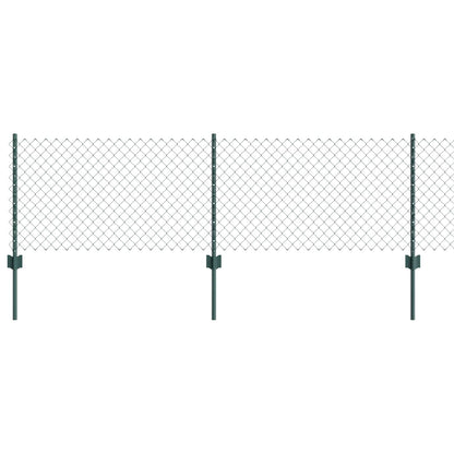 Hek Met Paal 0,6 X 25 M Staal En Pvc Groen 25 x 0,6 m hek (4 x 4 cm gaas)