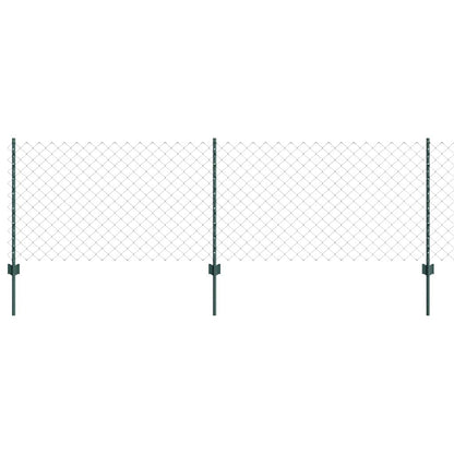 Hek Met Paal 0,8 X 25 M Staal Groen 25 x 0,8 m hek (6 x 6 cm gaas)