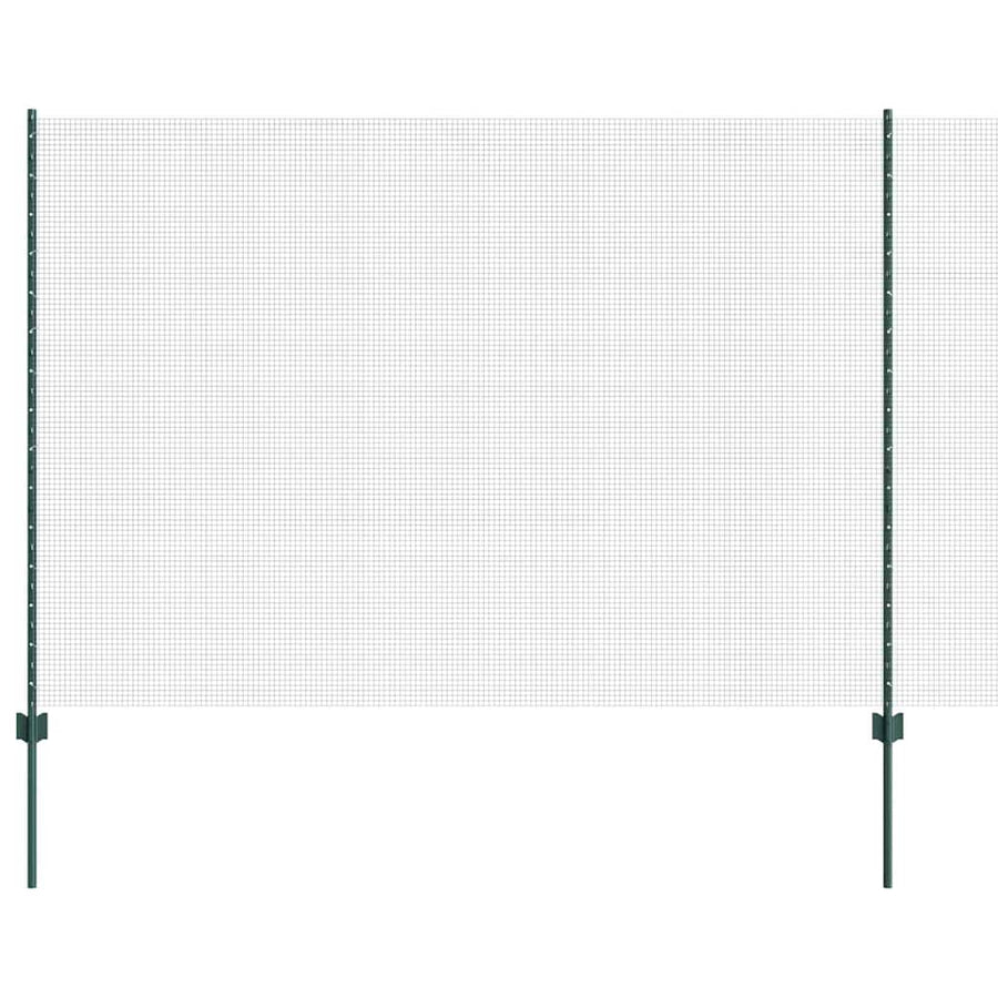 Heining met Posten Groen 1,5 x 10 cm Staal