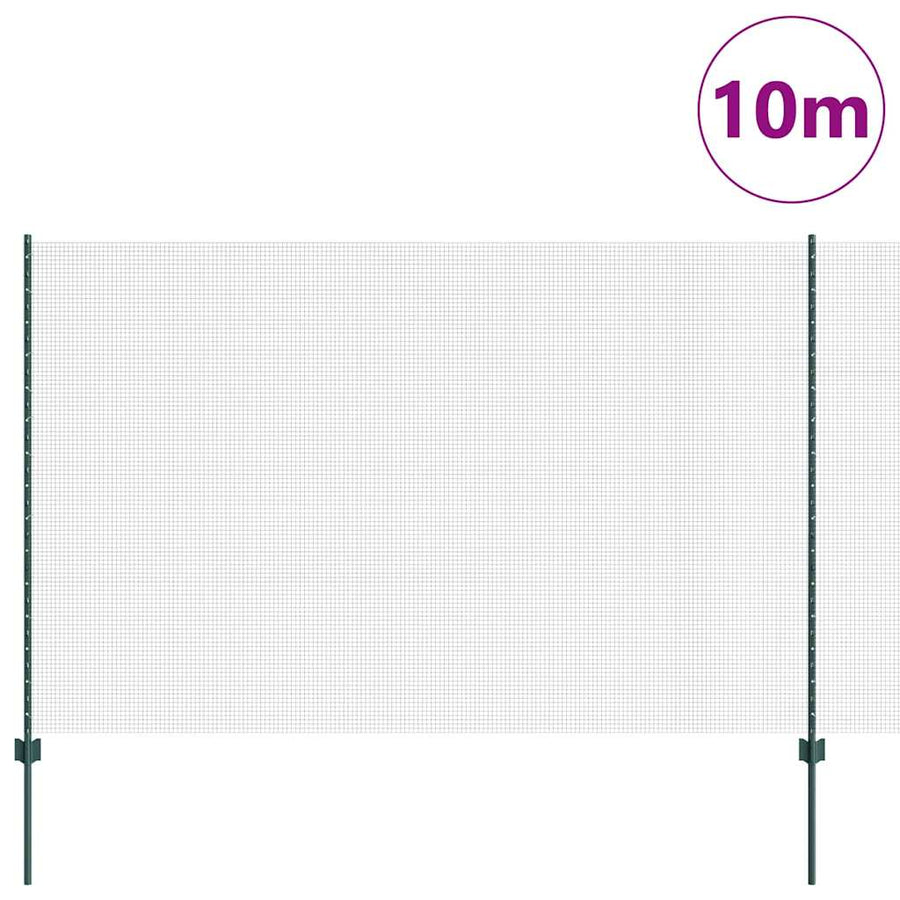 Heining met Posten Groen 1,5 x 10 cm Staal