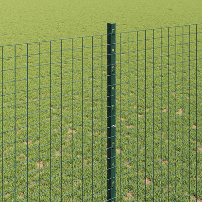 Hecke Met Palen 1,5 X 10 Cm Staal Groen 10 x 1,5 m hek (2,5 x 2,5 cm gaas)