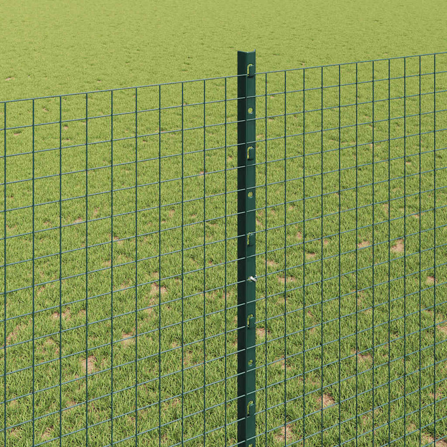 Hecke Met Palen 1,5 X 10 Cm Staal Groen 10 x 1,5 m hek (2,5 x 2,5 cm gaas)