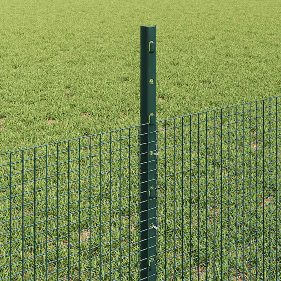 Hek Met Paal 0,5 X 25 M Staal Groen 25 x 0,5 m hek (1,2 x 1,2 cm gaas)