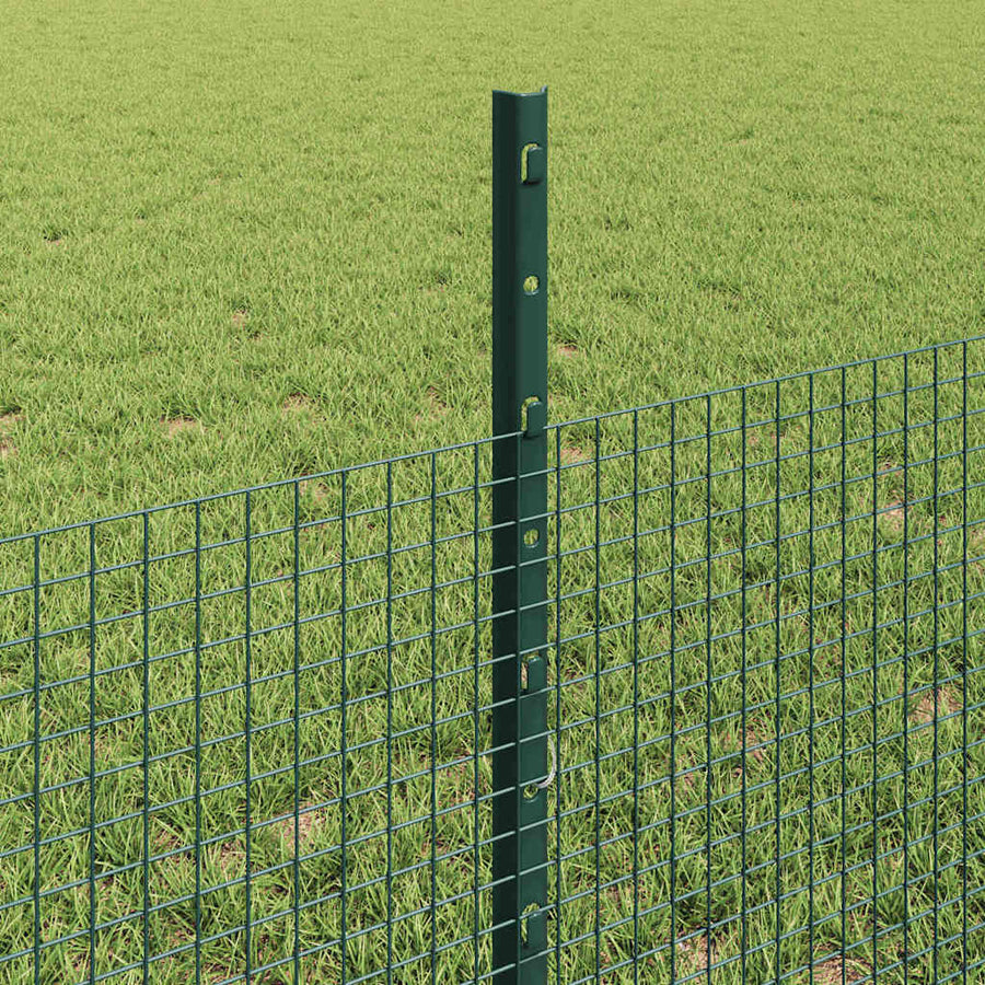 Hek Met Paal 0,5 X 25 M Staal Groen 25 x 0,5 m hek (1,6 x 1,6 cm gaas)