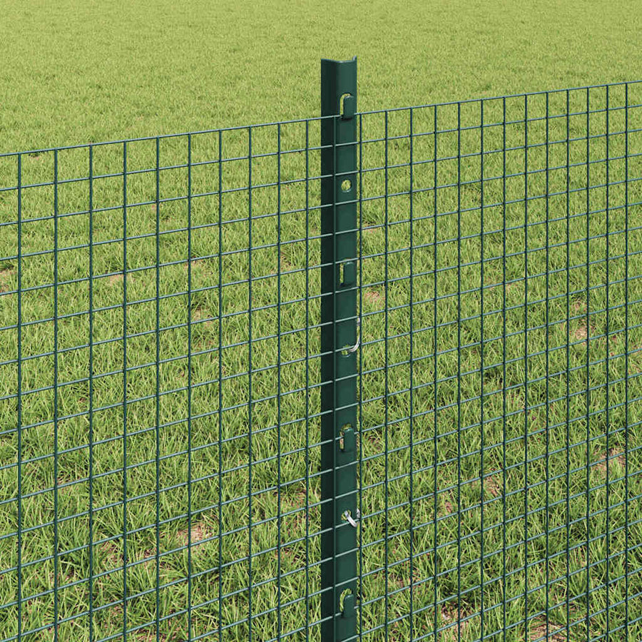 Hek Met Paal 0,6 X 25 M Staal En Pvc Groen 25 x 0,6 m hek (1,6 x 1,6 cm gaas)