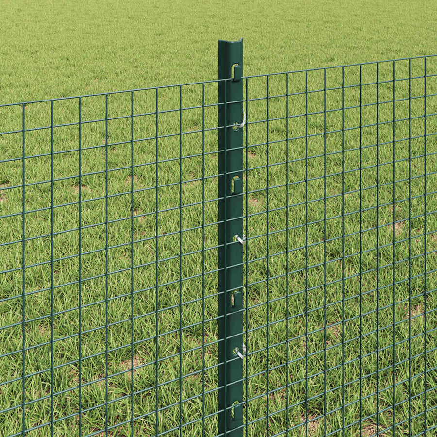 Hek Met Paal 0,6 X 25 M Staal En Pvc Groen 25 x 0,6 m omheining (1,9 x 1,9 cm gaas)